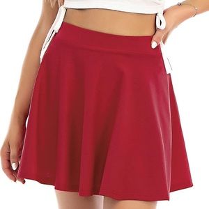 Century Star Women's Stretchy Flared Pleated Skater Skirt